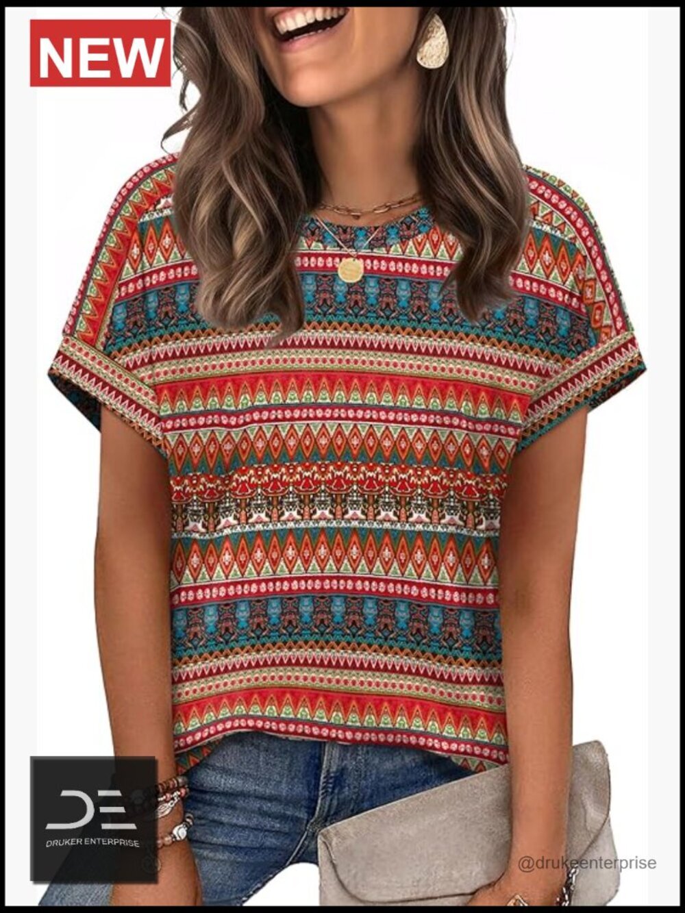 Short Sleeve T-Shirt Crewneck Pull On Stretchy Polyester Spandex